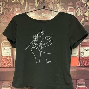 SHEIN Black Tee